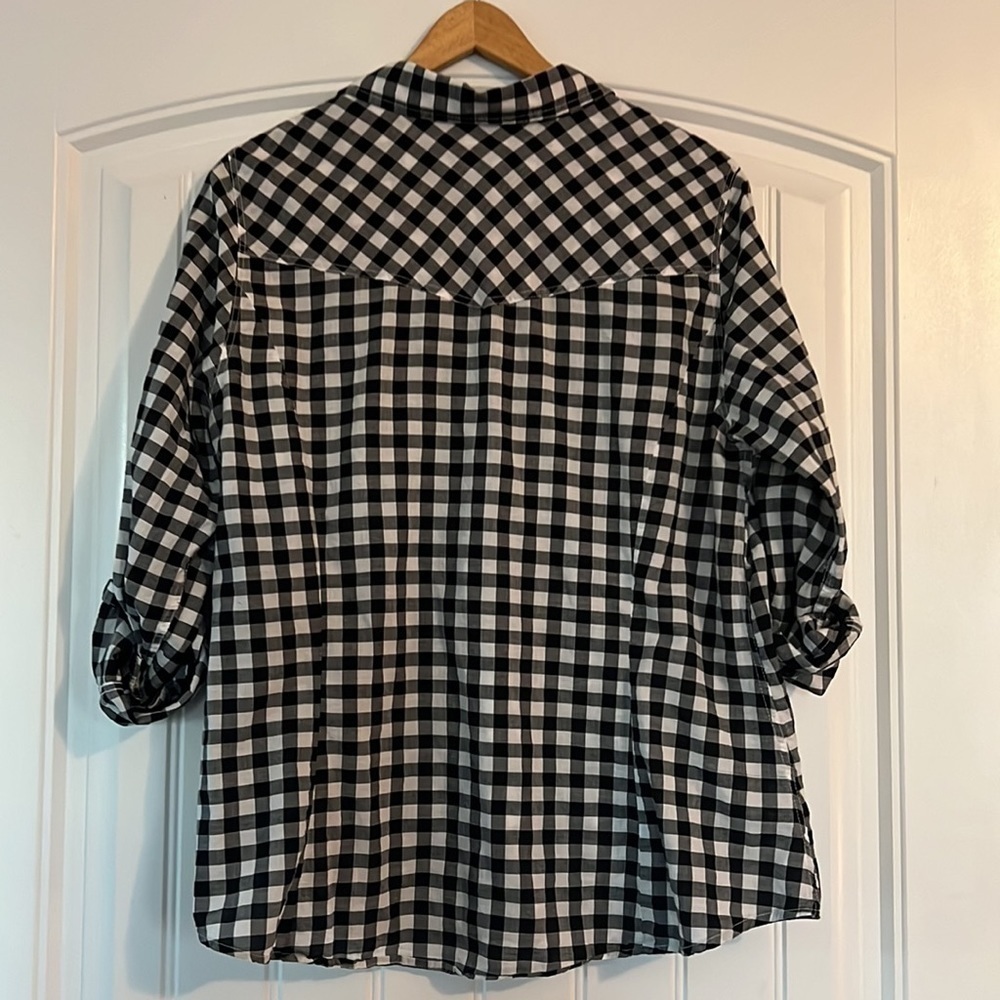 Torrid Gingham Button Down Blouse - image 8